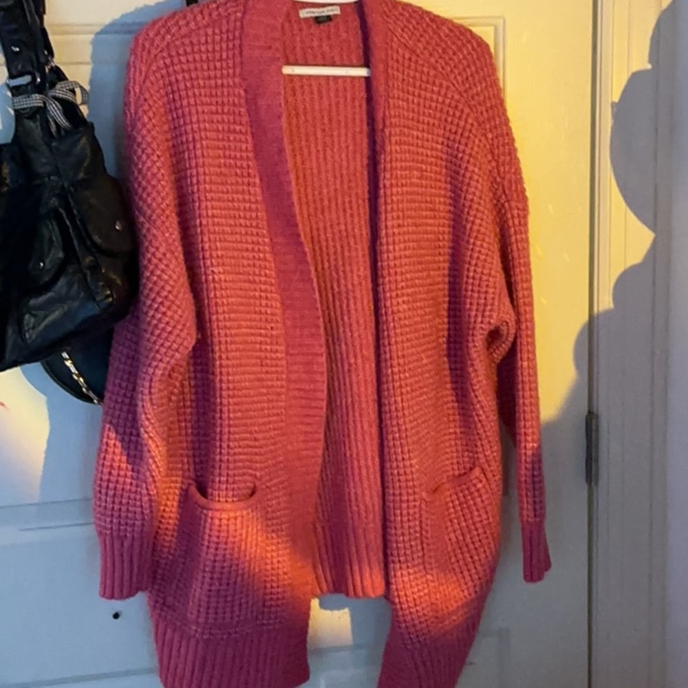 American Eagle Outfitters Coral Knit Sweater